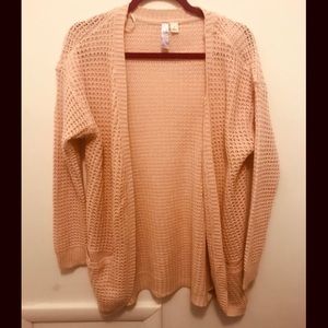 Pink cardigan
